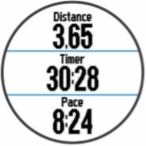 GARMIN Forerunner 225 - Data Fields