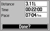 GARMIN Forerunner 305 workout