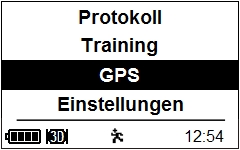 GARMIN Forerunner 310XT Menu