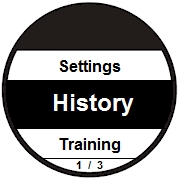 GARMIN Forerunner 410 menu