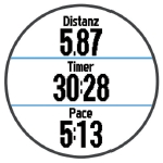 GARMIN Forerunner 620 - Datenfelder