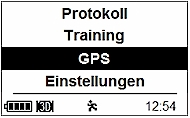 GARMIN Forerunner 910XT Menu