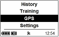 GARMIN Forerunner 910XT Menu