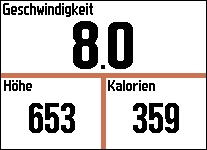 GARMIN Forerunner 920XT - 3 Datenfelder