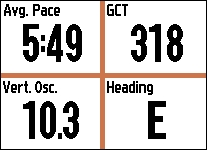 GARMIN Forerunner 920XT - 4 data fields