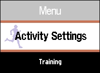 GARMIN Forerunner 920XT - Menu