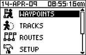 GARMIN Foretrex 301 Main Menu