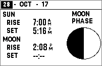 GARMIN Foretrex 601 Sun / Moon