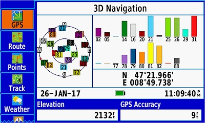 GARMIN GPSMAP 276Cx - Satellites