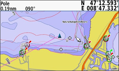 GARMIN GPSMAP 276Cx - Map of the Swiss Lakes - Seedamm