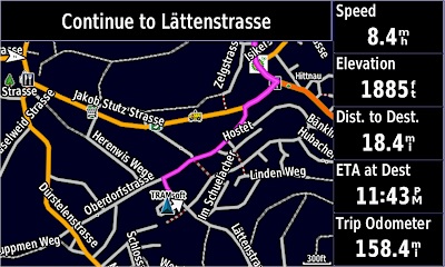 GARMIN GPSMAP 276Cx - Street Map in Night Mode