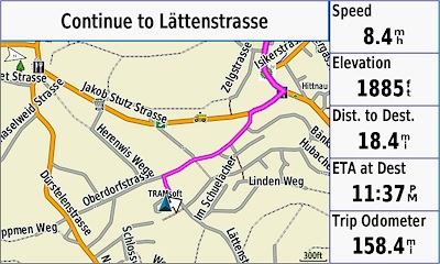 GARMIN GPSMAP 276Cx - Street Map in Day Mode