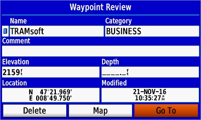 GARMIN GPSMAP 276Cx - Waypoint