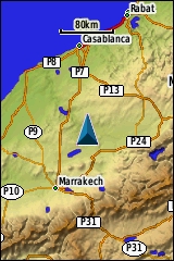 GARMIN GPSmap 62 / 62s / 62st Grundkarte Beispiel Afrika