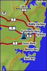 GARMIN GPSmap 62 / 62s / 62st Grundkarte Beispiel Australien