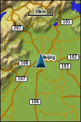 GARMIN GPSmap 62 / 62s / 62st Grundkarte Beispiel China