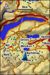 GARMIN GPSmap 62 / 62s / 62st Grundkarte Beispiel Europa / Schweiz