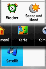 GARMIN GPSmap 62 / 62s / 62st Hauptmenu (4 von 4)