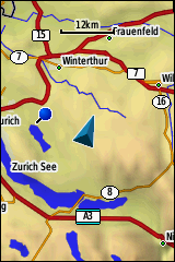 GARMIN GPSmap 64 / 64s / 64st - Base Map Example Europe / Switzerland