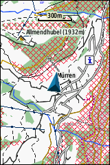 GARMIN GPSmap 64 / 64s / 64st - Topografische Karte der Schweiz, Winterkarte Muerren
