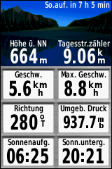 GARMIN GPSmap 64 / 64s / 64st - Trip Computer mit kleiner Schrift