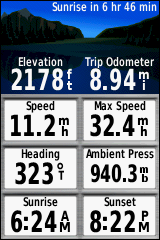 GARMIN GPSmap 64 / 64s / 64st - Trip Computer with small font