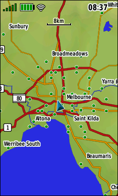 GARMIN GPSMAP 66s/st/sr/i - Grundkarte Beispiel Australien