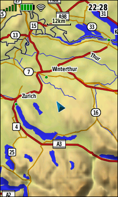 GARMIN GPSMAP 66s/st/sr/i - Grundkarte Beispiel Schweiz