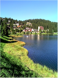 Lake and houses