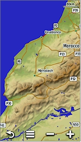 GARMIN Montana 600/650/650t - Grundkarte Beispiel Afrika