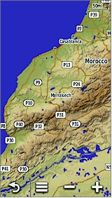 GARMIN Montana 600/650/650t - Base map example Africa