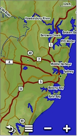 GARMIN Montana 600/650/650t - Grundkarte Beispiel Australien