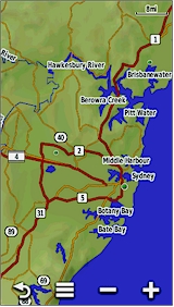 GARMIN Montana 600/650/650t - Base map example Australia