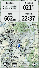 GARMIN Montana 600/650/650t - Topografische Karte der Schweiz mit Raster-Darstellung