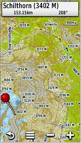 GARMIN Montana 600/650/650t - Topografische Karte der Schweiz mit Vektor-Darstellung