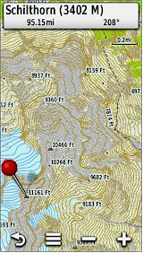 GARMIN Montana 600/650/650t - Topographic map of Switzerland in vector view