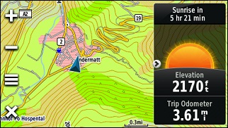 GARMIN Montana 680t - European recreational map with dashboard recreation