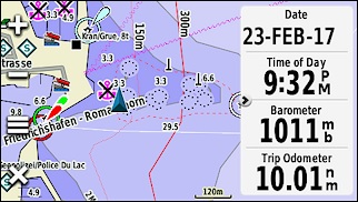 GARMIN Montana 610/680/680t - Map of Lakes - Romanshorn at Lake Constance