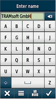 GARMIN Montana 610/680/680t - Text Entry