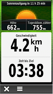 GARMIN Montana 610/680/680t - Trip Computer mit grosser Schrift
