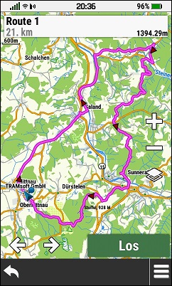 GARMIN Montana 700/700i/750i - Routenvorschlag 1