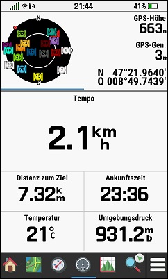 GARMIN Montana 700/700i/750i - Trip Computer mit 5 Datenfelder