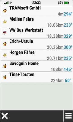 GARMIN Montana 700/700i/750i - Wegpunkt-Manager