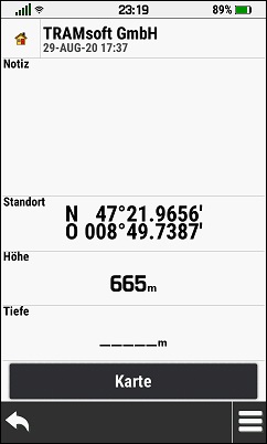 GARMIN Montana 700/700i/750i - Wegpunkt