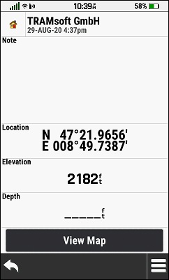 GARMIN Montana 700/700i/750i - Waypoint