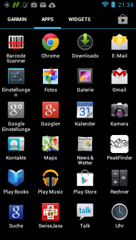 GARMIN Monterra - Android Apps