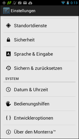 GARMIN Monterra - Einstellungen (3 von 3)