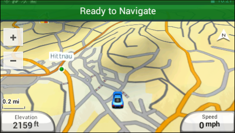 GARMIN Monterra - Map in day mode