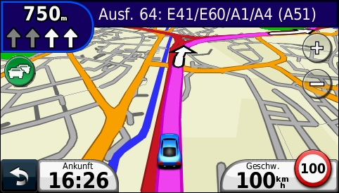 GARMIN Nuvi 1490T - Navigationsanweisung