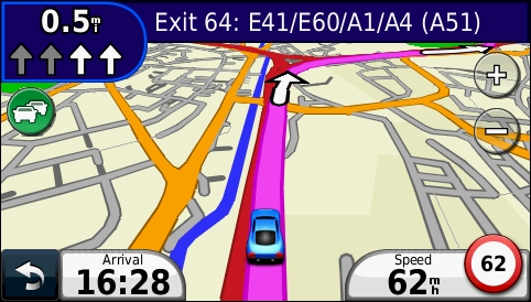 GARMIN Nuvi 1490T - Direction